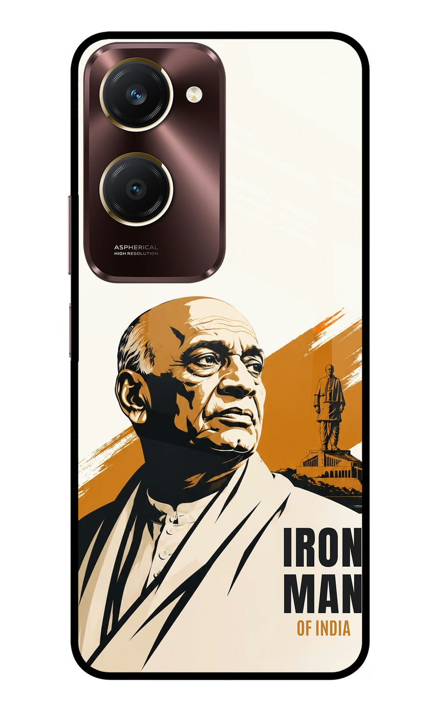 Sardar Patel Iron Will Vivo Y28e 5G Back Cover, Metal case