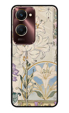 White Lily Vivo Y28e 5G Metal Case Back Cover by Casekaro