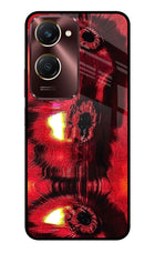 Fire Eye Vivo Y28e 5G Metal Case Back Cover by Casekaro