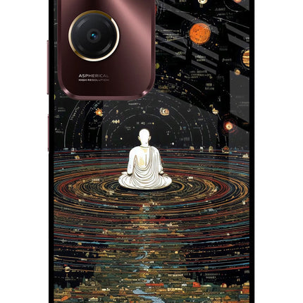 Space Monk Vivo Y28e 5G Metal Case Back Cover by Casekaro