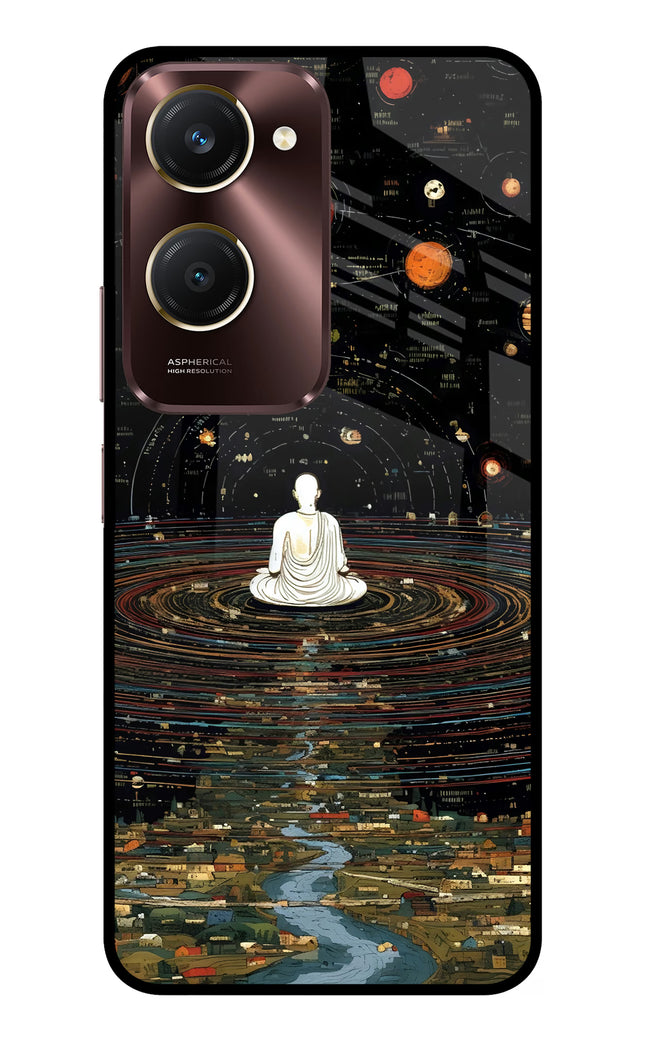 Space Monk Vivo Y28e 5G Metal Case Back Cover by Casekaro