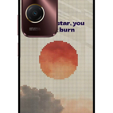 Pixel Sun Vivo Y28e 5G Metal Case Back Cover by Casekaro