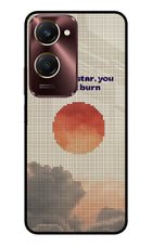 Pixel Sun Vivo Y28e 5G Metal Case Back Cover by Casekaro