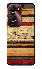 Vinyl Stripes Vivo Y28e 5G Metal Case Back Cover by Casekaro