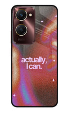 Pink Aura Vivo Y28e 5G Metal Case Back Cover by Casekaro