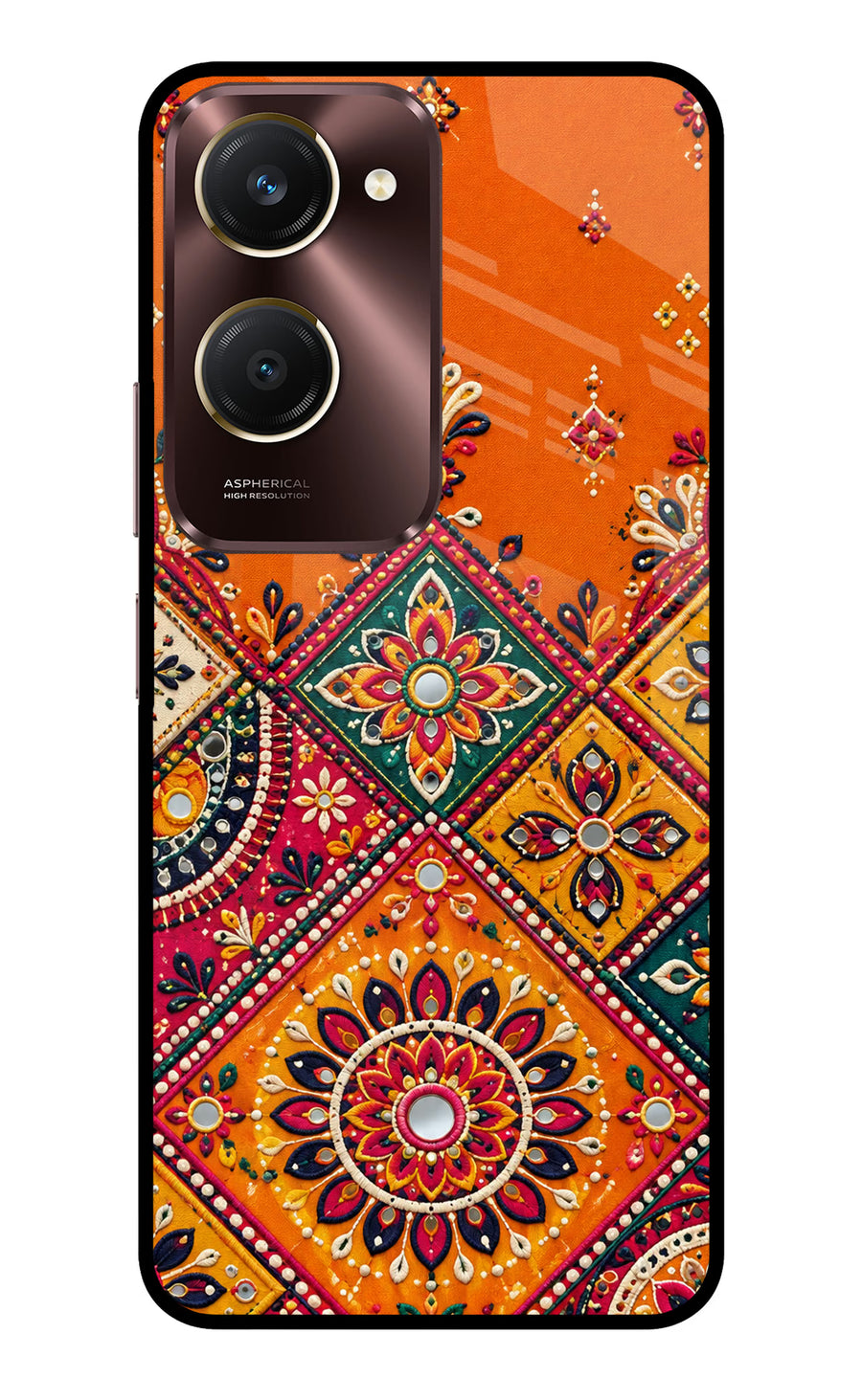 Kutch Glow Vivo Y28e 5G Back Cover, Metal case