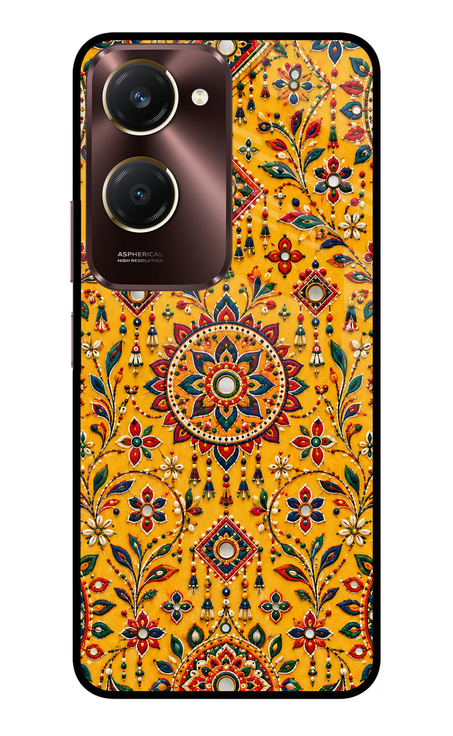 Sunlit Aura Vivo Y28e 5G Back Cover, Metal case