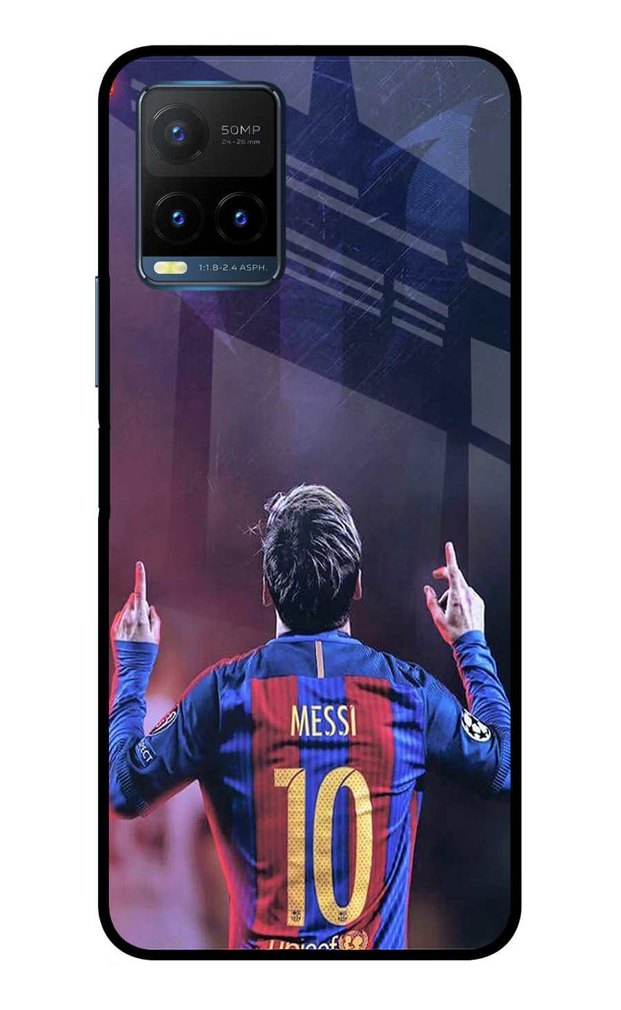 Messi Vivo Y21T Back Cover, Metal case