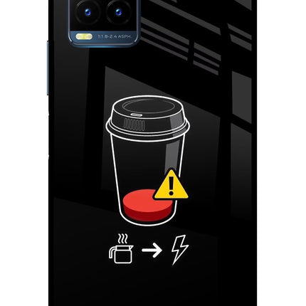 Coffee Vivo Y21T Metal Case Back Cover by Casekaro