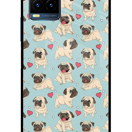 Pug Dog Vivo Y21T Metal Case Back Cover by Casekaro