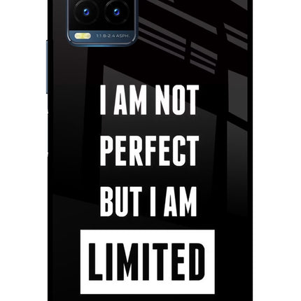 I Am Not Perfect But I Am Limited Edition Vivo Y21T Metal Case Back Cover by Casekaro