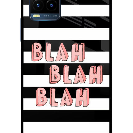 Blah Blah Blah Vivo Y21T Metal Case Back Cover by Casekaro