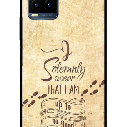 I Solemnly swear that i up to no good Vivo Y21T Metal Case Back Cover by Casekaro