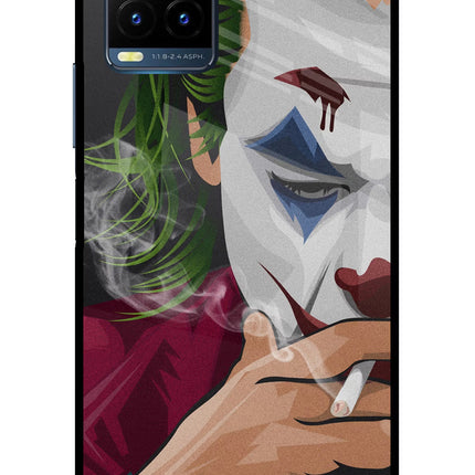 Joker Smoking Vivo Y21T Metal Case Back Cover by Casekaro