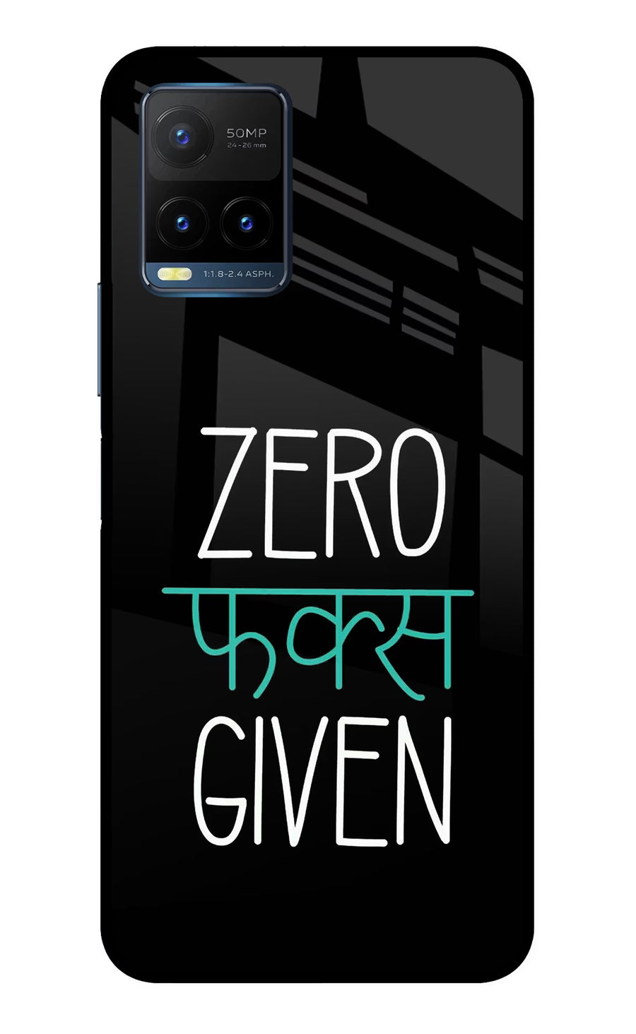Zero Fucks Given Vivo Y21T Back Cover, Metal case