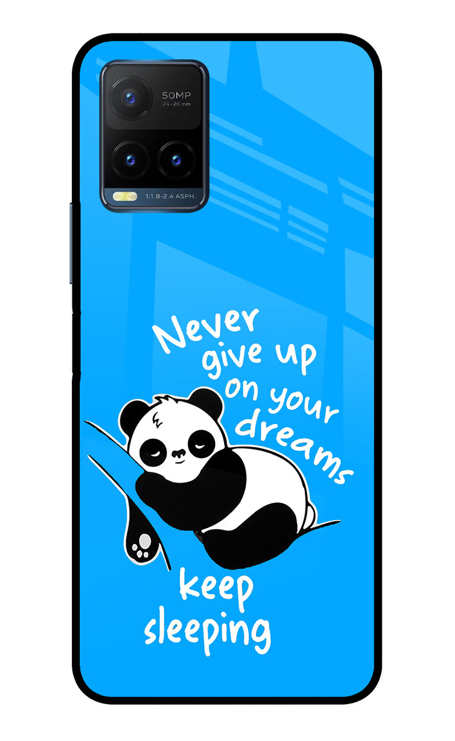 Keep Sleeping Vivo Y21T Back Cover, Metal case