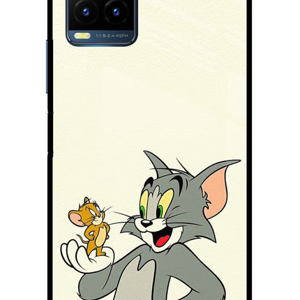 Tom & Jerry Vivo Y21T Metal Case Back Cover by Casekaro