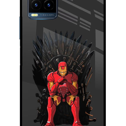 Ironman Throne Vivo Y21T Metal Case Back Cover by Casekaro