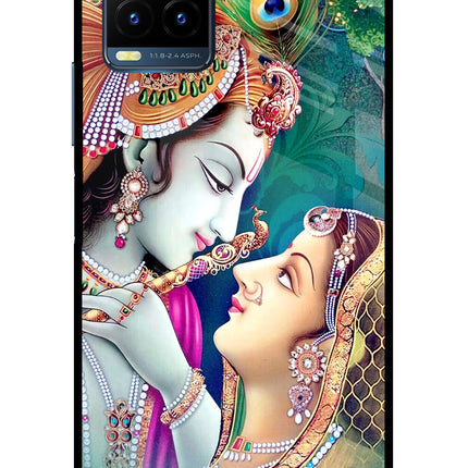 Lord Radha Krishna Vivo Y21T Metal Case Back Cover by Casekaro