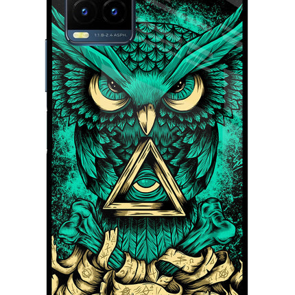 Green Owl Vivo Y21T Metal Case Back Cover by Casekaro