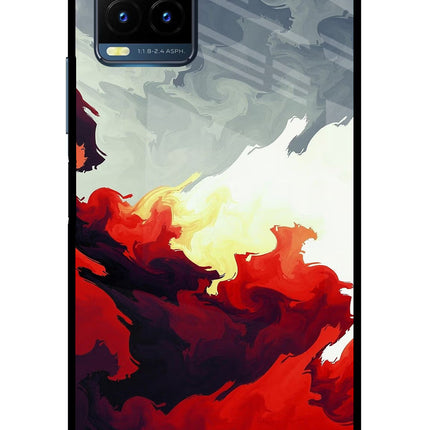 Fire Cloud Vivo Y21T Metal Case Back Cover by Casekaro