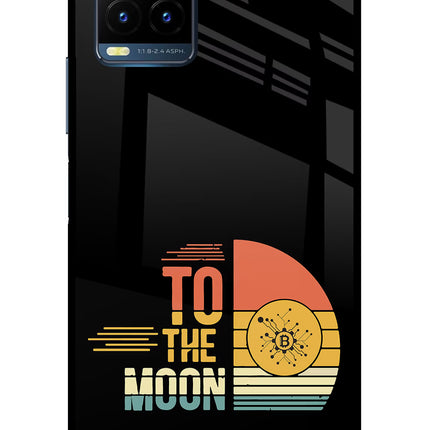 To the Moon Vivo Y21T Metal Case Back Cover by Casekaro