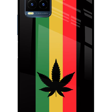 Weed Flag Vivo Y21T Metal Case Back Cover by Casekaro