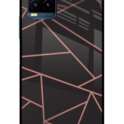 Geometric Pattern Vivo Y21T Metal Case Back Cover by Casekaro