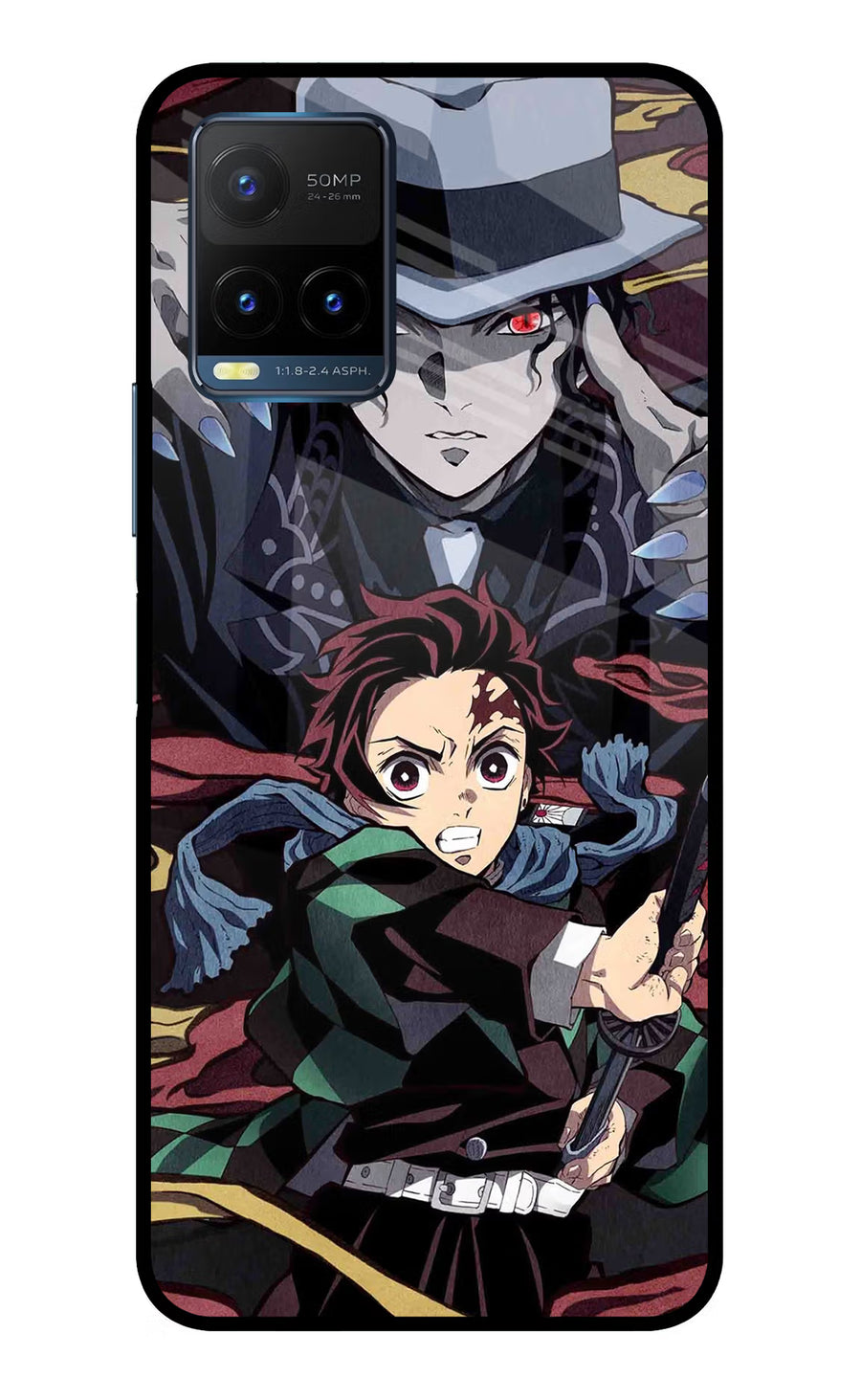 Demon Slayer Vivo Y21T Back Cover, Metal case