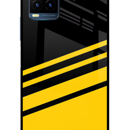 Yellow Shades Vivo Y21T Metal Case Back Cover by Casekaro