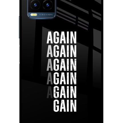 Again Again Gain Vivo Y21T Metal Case Back Cover by Casekaro