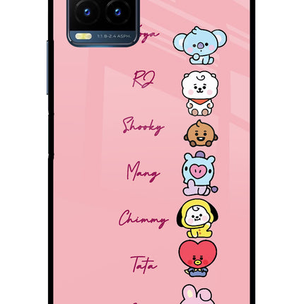BTS names Vivo Y21T Metal Case Back Cover by Casekaro