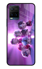 BTS Chibi Vivo Y21T Metal Case Back Cover by Casekaro
