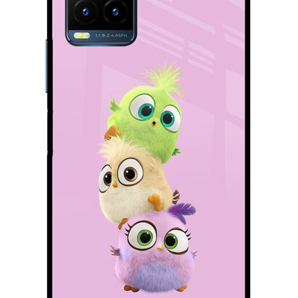 Cute Little Birds Vivo Y21T Metal Case Back Cover by Casekaro