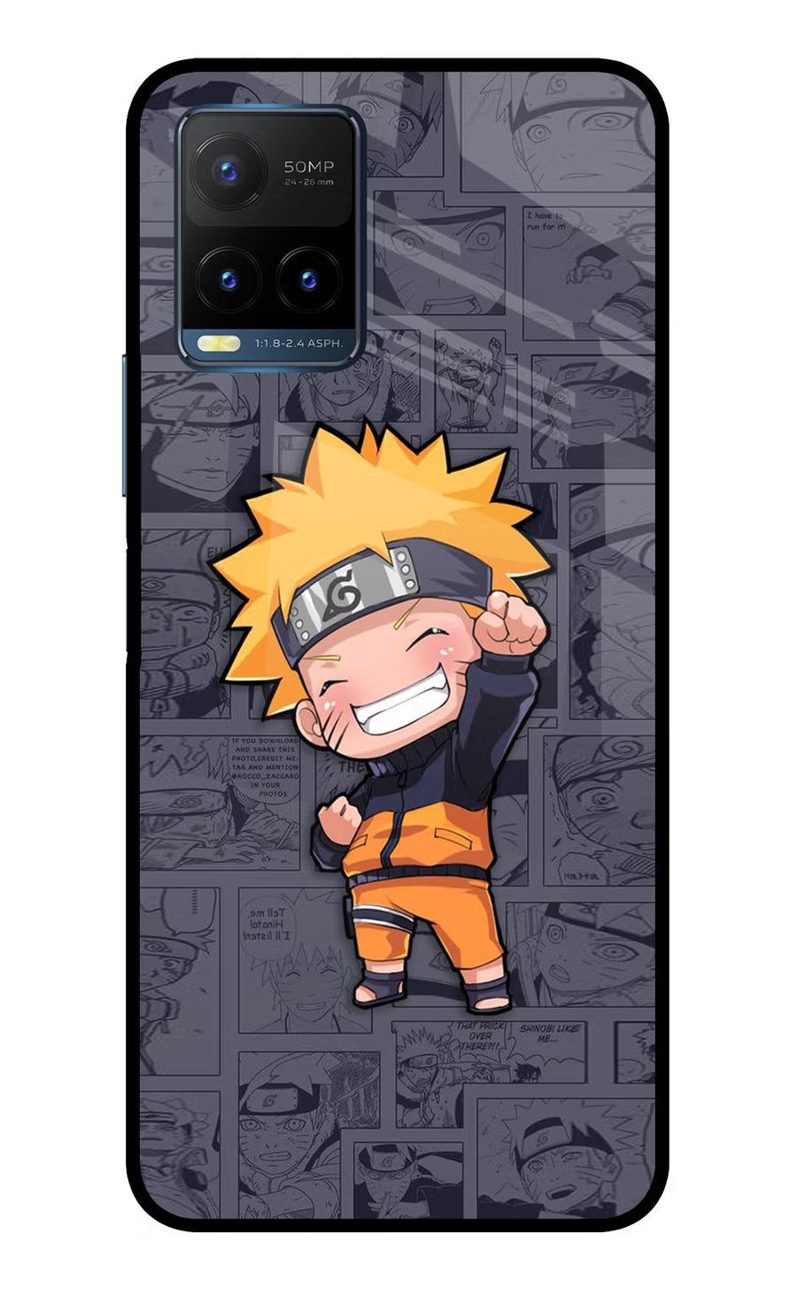 Chota Naruto Vivo Y21T Back Cover, Metal case