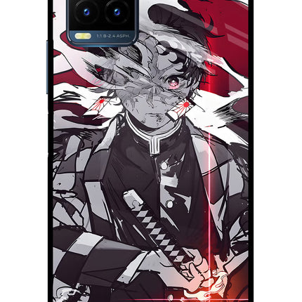 Demon Slayer Vivo Y21T Metal Case Back Cover by Casekaro