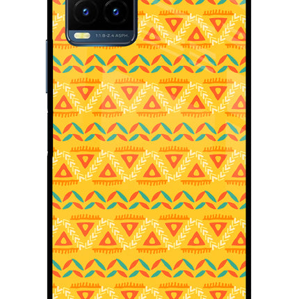 Tribal Pattern Vivo Y21T Metal Case Back Cover by Casekaro