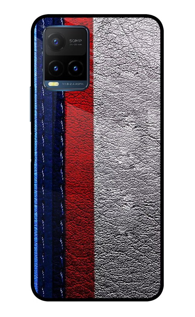 BMW Stripes Vivo Y21T Metal Case Back Cover by Casekaro
