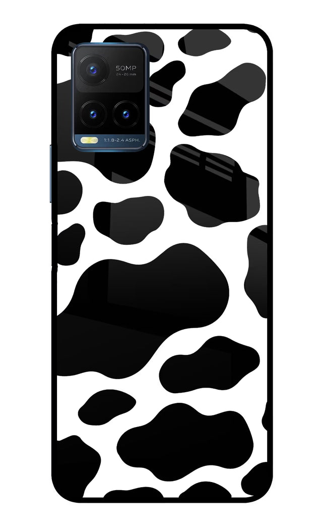 Cow Spots Vivo Y21T Metal Case Back Cover by Casekaro