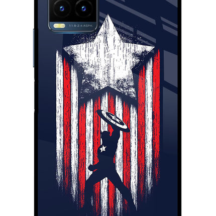 Captain America Marvel Art Vivo Y21T Metal Case Back Cover by Casekaro