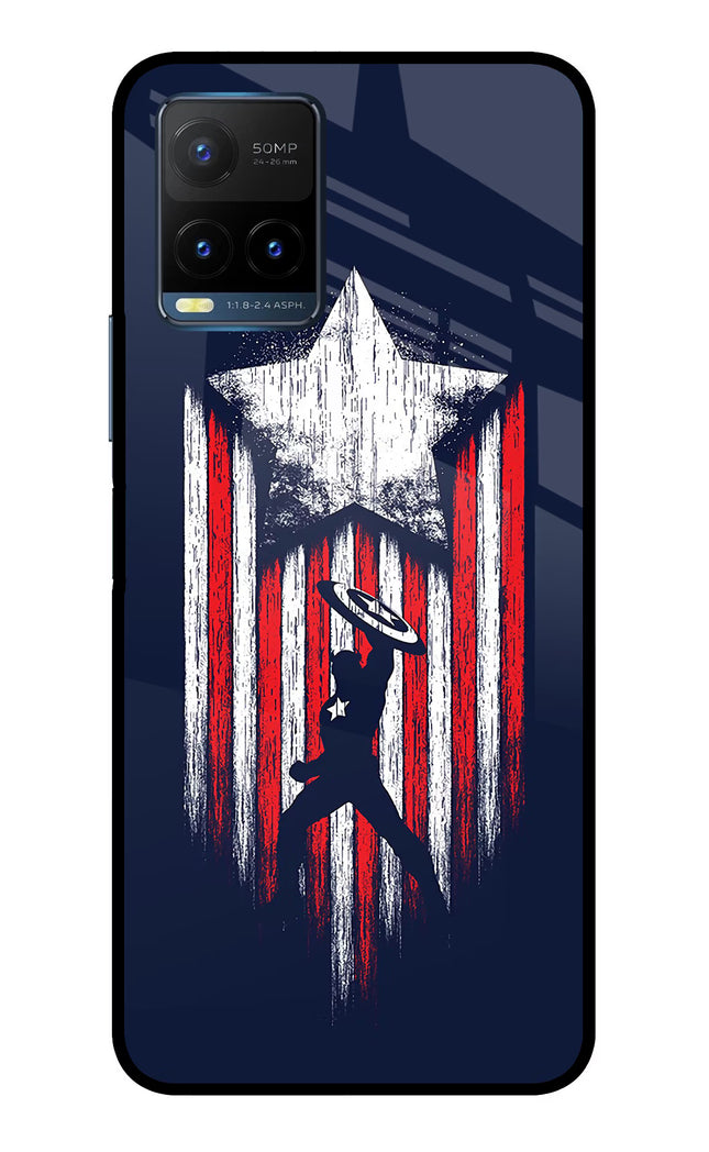 Captain America Marvel Art Vivo Y21T Metal Case Back Cover by Casekaro