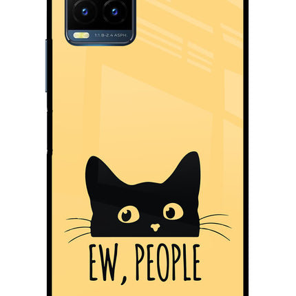 Ew People Catitude Vivo Y21T Metal Case Back Cover by Casekaro