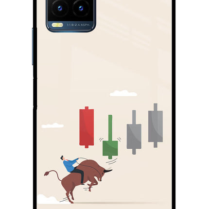 Bull Trading Momentum Vivo Y21T Metal Case Back Cover by Casekaro