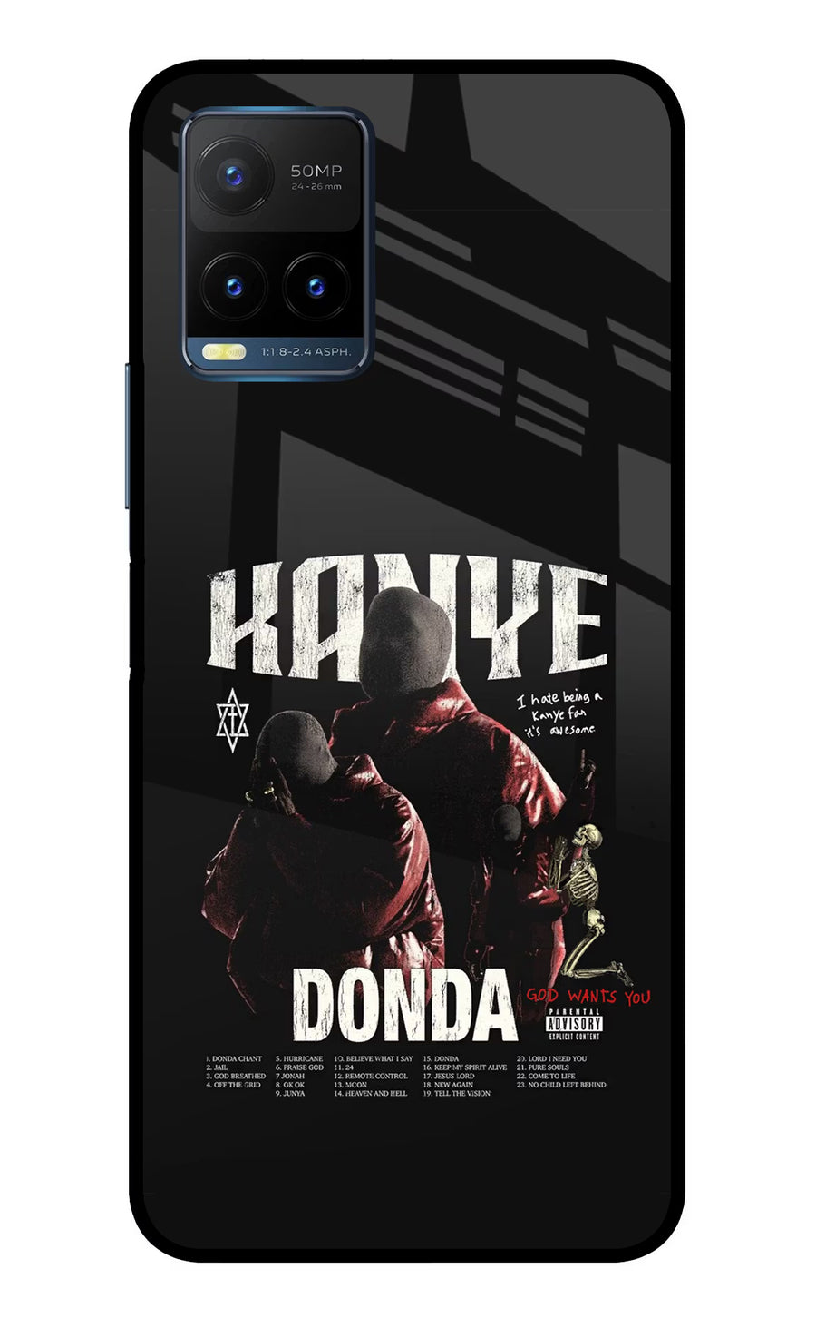 Donda Kanye West Vivo Y21T Back Cover, Metal case