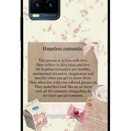 Hopeless Romantic Vivo Y21T Metal Case Back Cover by Casekaro