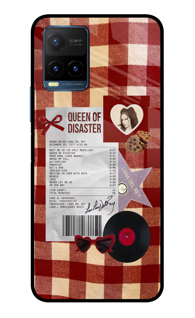 Queen of Disaster Vivo Y21T Metal Case Back Cover by Casekaro