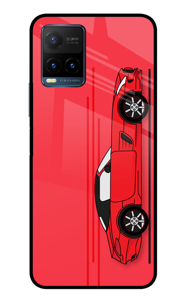 Red Velocity Vivo Y21T Metal Case Back Cover by Casekaro