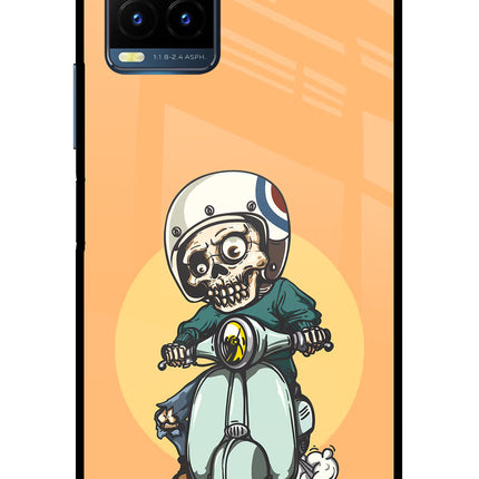 Undead Biker Vivo Y21T Metal Case Back Cover by Casekaro