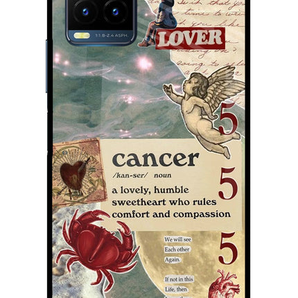 Cancer Zodiac Vivo Y21T Metal Case Back Cover by Casekaro