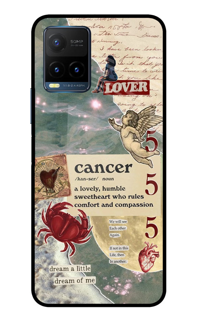 Cancer Zodiac Vivo Y21T Metal Case Back Cover by Casekaro